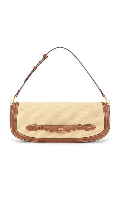 Polo Ralph Lauren Polo Ralph Lauren Twill Suede Leather Clutch