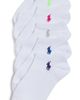Polo Ralph Lauren Polo Ralph Lauren Ultra Low Cut Flat Knit Socks 6-Pack White Assorted Bright Pony One - 1
