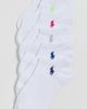 Polo Ralph Lauren Polo Ralph Lauren Ultra Low Cut Flat Knit Socks 6-Pack White Assorted Bright Pony One - 2