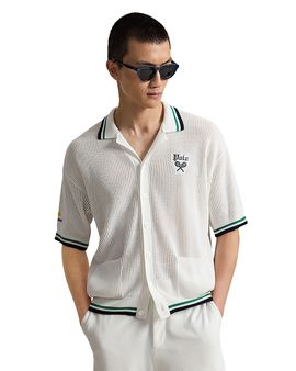 Polo Ralph Lauren Polo Ralph Lauren Us Open Stripe Cotton Cardigan Shirt