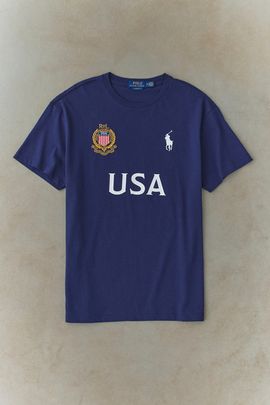 Polo Ralph Lauren Polo Ralph Lauren USA Graphic Tee in Navy, Men's at Urban Outfitters