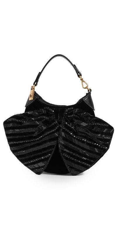 Polo Ralph Lauren Polo Ralph Lauren Velvet Beaded ID Pouch Black One