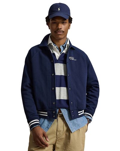 Polo Ralph Lauren Polo Ralph Lauren Vintage Fit Logo Fleece Cotton Blend Bayport Jacket