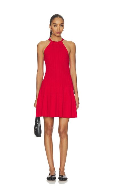 Polo Ralph Lauren Polo Ralph Lauren Viscose Blend Halter A Line Dress
