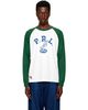 Polo Ralph Lauren Polo Ralph Lauren White & Green Long Sleeve Crewneck T-shirt - 1