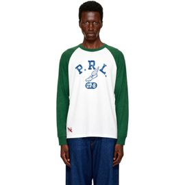 Polo Ralph Lauren Polo Ralph Lauren White & Green Long Sleeve Crewneck T-shirt
