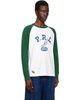 Polo Ralph Lauren Polo Ralph Lauren White & Green Long Sleeve Crewneck T-shirt - 2