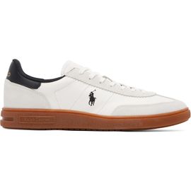 Polo Ralph Lauren Polo Ralph Lauren White Bedford Leather-Suede Sneakers