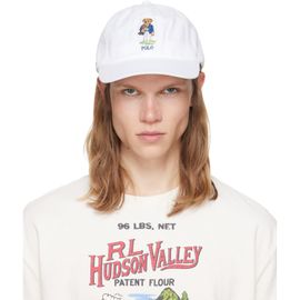 Polo Ralph Lauren Polo Ralph Lauren White Polo Bear Twill Ball Cap