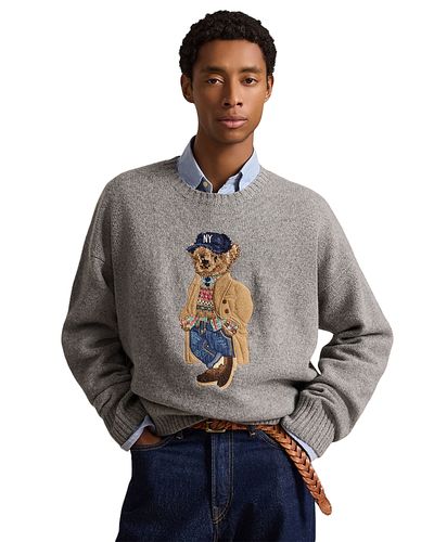 Polo Ralph Lauren Polo Ralph Lauren Wool & Cashmere Relaxed Fit Polo Bear Sweater