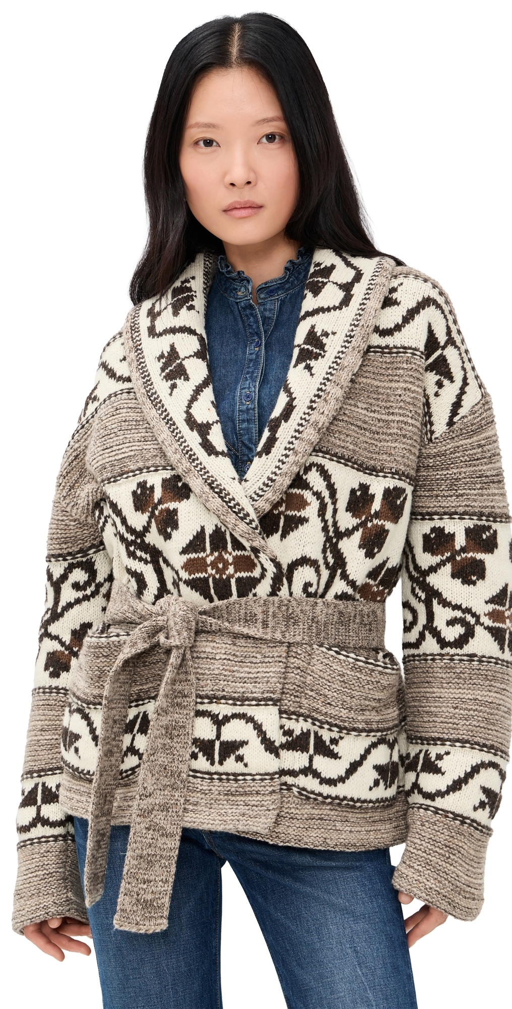 Polo Ralph Lauren - Wool Blend-Long Sleeve-Shawl Collar Cardigan