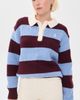 Polo Ralph Lauren Polo Ralph Lauren Wool Striped Polo Sweater Harvardwne/Nwlitchblue - 2