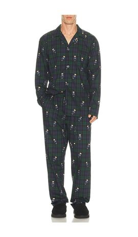 Polo Ralph Lauren Polo Ralph Lauren Woven Long Sleeve PJ Top & PJ Pant Set