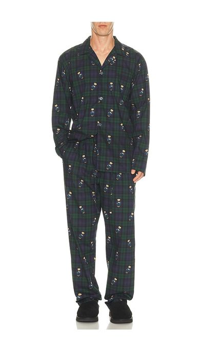 Polo Ralph Lauren Polo Ralph Lauren Woven Long Sleeve PJ Top & PJ Pant Set