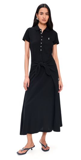 Polo Ralph Lauren Polo Ralph Lauren Wrap Tie Polo Dress Polo Black