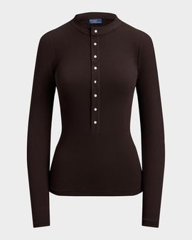 Polo Ralph Lauren Ribbed Cotton Henley Shirt