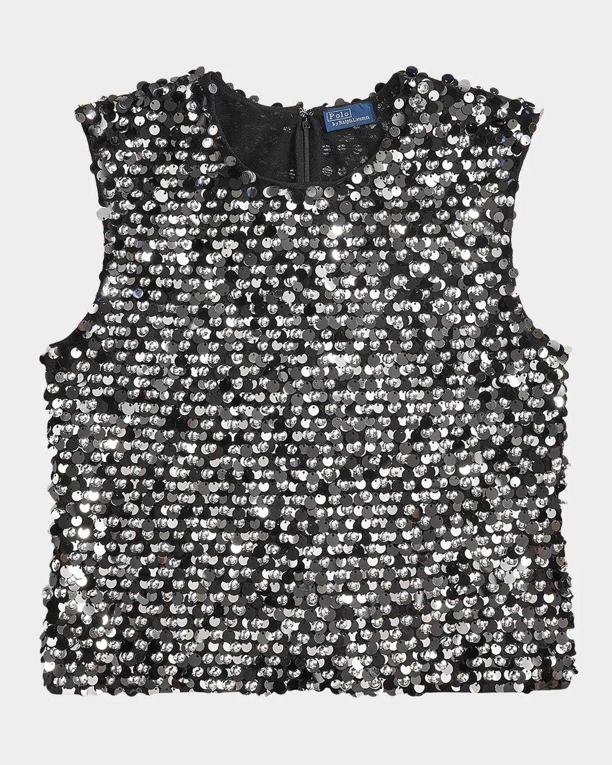 Polo Ralph Lauren Sequined Mesh Tank