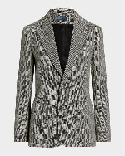 Polo Ralph Lauren Single-Breasted Herringbone Blazer