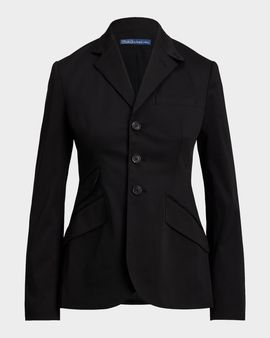 Polo Ralph Lauren Single-Breasted Satin Hacking Jacket