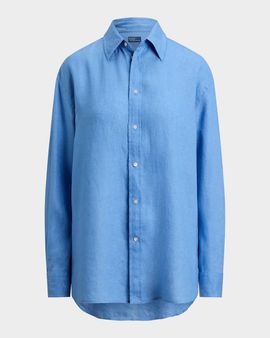 Polo Ralph Lauren Solid Linen Button-Front Shirt