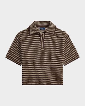 Polo Ralph Lauren Striped Knit Cotton Polo Shirt