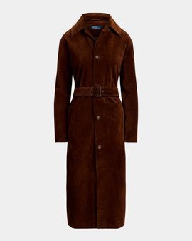 Polo Ralph Lauren Suede Belted Car Coat