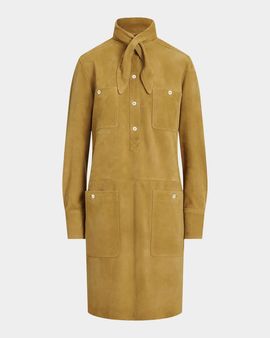Polo Ralph Lauren Suede Utility Mini Dress