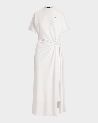 Polo Ralph Lauren Twist-Detail T-Shirt Midi Dress