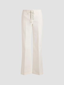 Polo Ralph Lauren Women's Beaton Cotton-Wool Lace-Up Pants