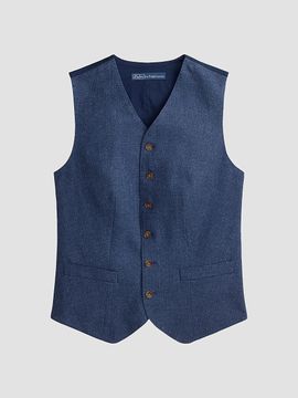 Polo Ralph Lauren Women's Buttoned Linen-Cotton Vest