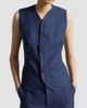 Polo Ralph Lauren Women's Buttoned Linen-Cotton Vest - 4