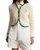 Polo Ralph Lauren Women's Cable-Knit Stretch-Cotton Crop Cardigan - 3