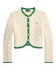 Polo Ralph Lauren Women's Cable-Knit Stretch-Cotton Crop Cardigan - 5