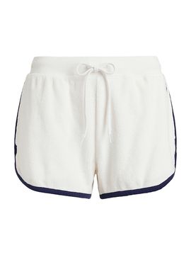Polo Ralph Lauren Women's Contrast-Trimmed Cotton-Blend Terry Shorts