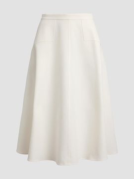 Polo Ralph Lauren Women's Cotton-Wool A-Line Midi Skirt