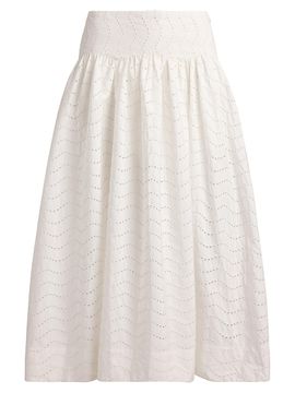 Polo Ralph Lauren Women's Cotton Eyelet Midi-Skirt