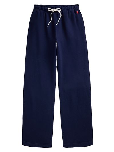 Polo Ralph Lauren Women's Drawstring Fleece Wide-Leg Sweatpants