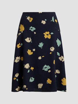 Polo Ralph Lauren Women's Floral Crepe Knee-Length Skirt