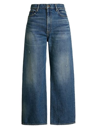 Polo Ralph Lauren Women's High-Rise Wide-Leg Crop Jeans