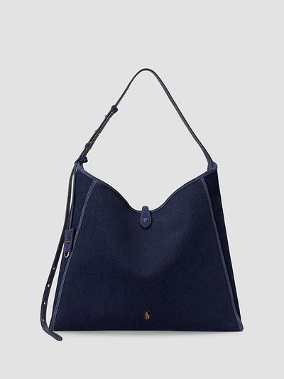 Polo Ralph Lauren Women's Large Denim Tote Bag