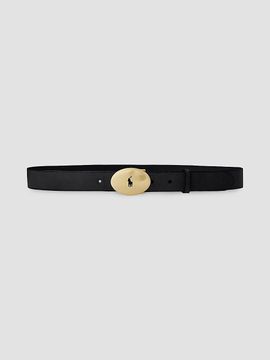 Polo Ralph Lauren Women's Logo Leather Buckle Belt