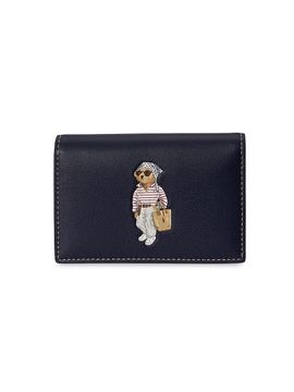 Polo Ralph Lauren Women's Polo Bear Bifold Leather Card Case