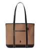 Polo Ralph Lauren Women's Polo Bear Leather-Trim Canvas Tote Bag - 6
