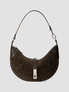 Polo Ralph Lauren Women's Polo ID Western Suede Shoulder Bag
