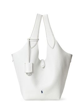 Polo Ralph Lauren Women's Polo Play Medium Leather Tote Bag