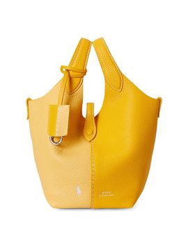 Polo Ralph Lauren Women's Polo Play Small Leather Tote Bag