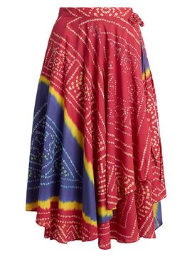 Polo Ralph Lauren Women's Printed Cotton Wrap Midi-Skirt
