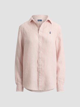 Polo Ralph Lauren Women's Striped Linen Classic-Fit Shirt