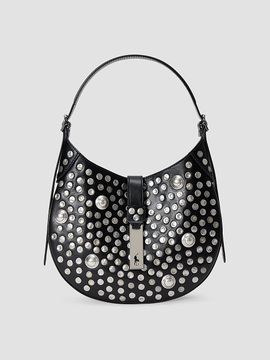 Polo Ralph Lauren Women's Studded Leather Saddle Bag