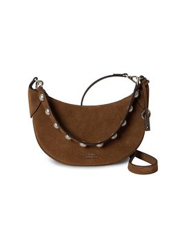 Polo Ralph Lauren Women's Studded Suede Convertible Crossbody Bag
